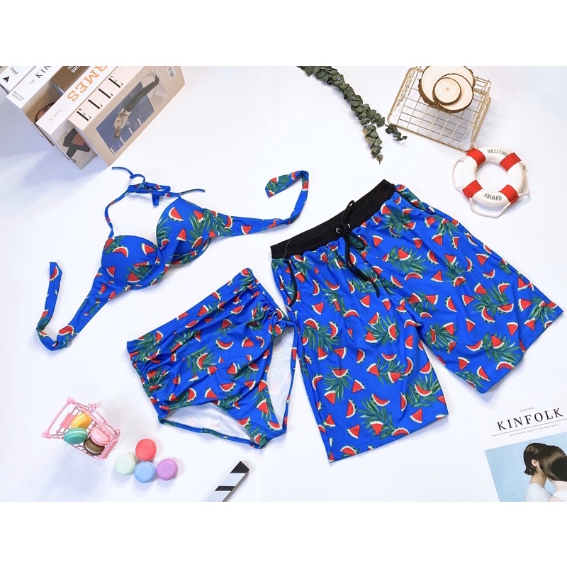 Set đồ bơi cặp đôi dưa hấu