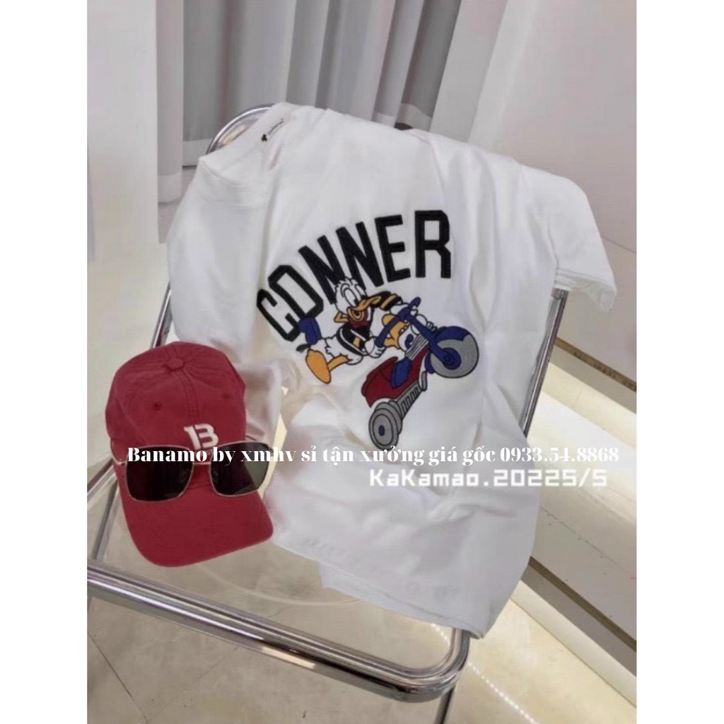 Áo thun nữ vịt conner 3 màu siêu đẹp thời trang Banamo fashion áo vịt conner 3 màu 3125