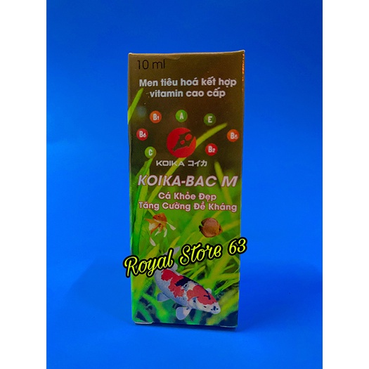 KOIKA - BAC M Hỗ trợ tiêu hóa và cung cấp Vitamin cho cá cảnh (10ml)