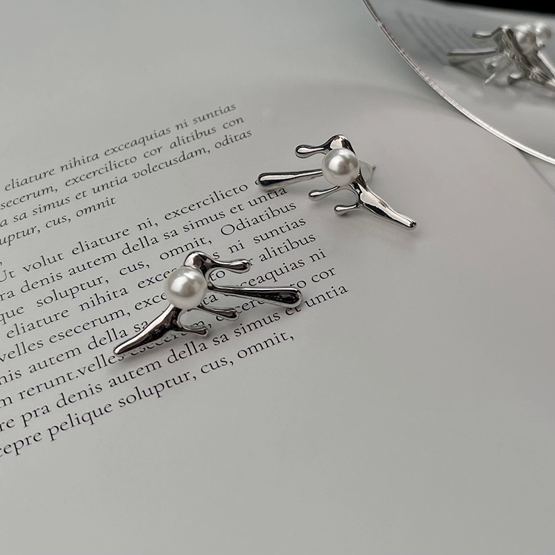 Bông Tai Hình Giọt Nước Đính Ngọc Trai Cao Cấp Thời Trang Cho Nữ