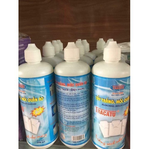 Tấy trắng tẩy mốc quần áo thần thánh Tracatu 500ml hàng Việt Nam