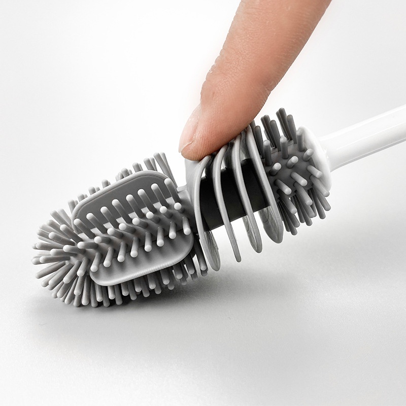 Bàn Chải Silicone Cán Dài Dùng Cọ Rửa Ly Cốc Thủy Tinh Tiện Dụng