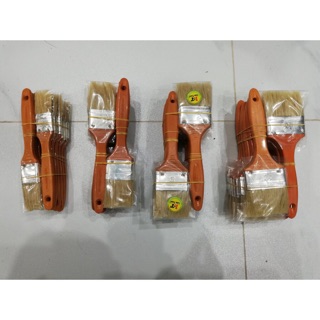 1 lố (12 cái) Cọ sơn cán nhựa giá rẻ nhiều size