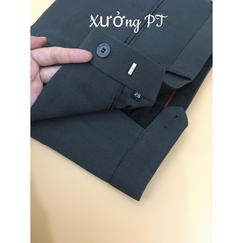 Quần âu nam màu Ghi đậm, Ghi nhạt, Xám xanh , Đen , Xanh than dáng Hàn Quốc | BigBuy360 - bigbuy360.vn