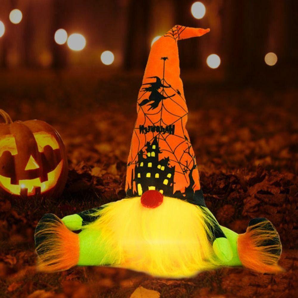 YIYU Búp Bê Lò Sưởi Màu Cam Dễ Thương Tyrler1 Rudolph Kèm Đèn Trang Trí Halloween