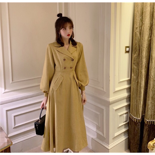 Đầm xinh dự tiệc, đi học, đi chơi, đi làm có ảnh cận chất ở cuối