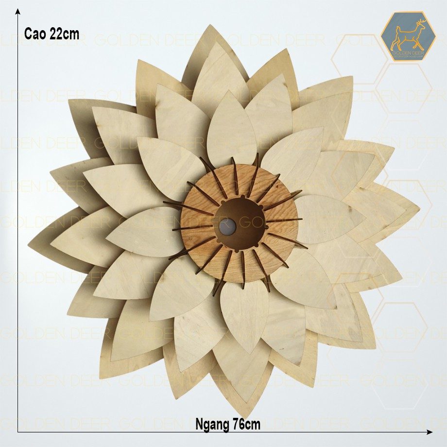 Đèn trang trí hinh hoa sen,decor ốp tường,treo,thả trần phòng khách,phòng ngủ,nhà hàng cafe sang trọng cao cấp GD126