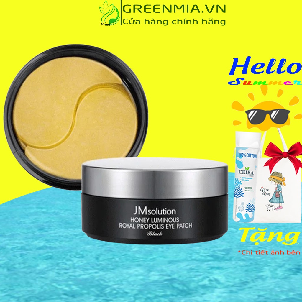 Mặt Nạ Mắt JMsolution Honey Luminous Royal Propolis Eye Patch Dưỡng Vùng Da Mắt Săn Chắc Hơn Với Chiết Xuất Từ Mật Ong