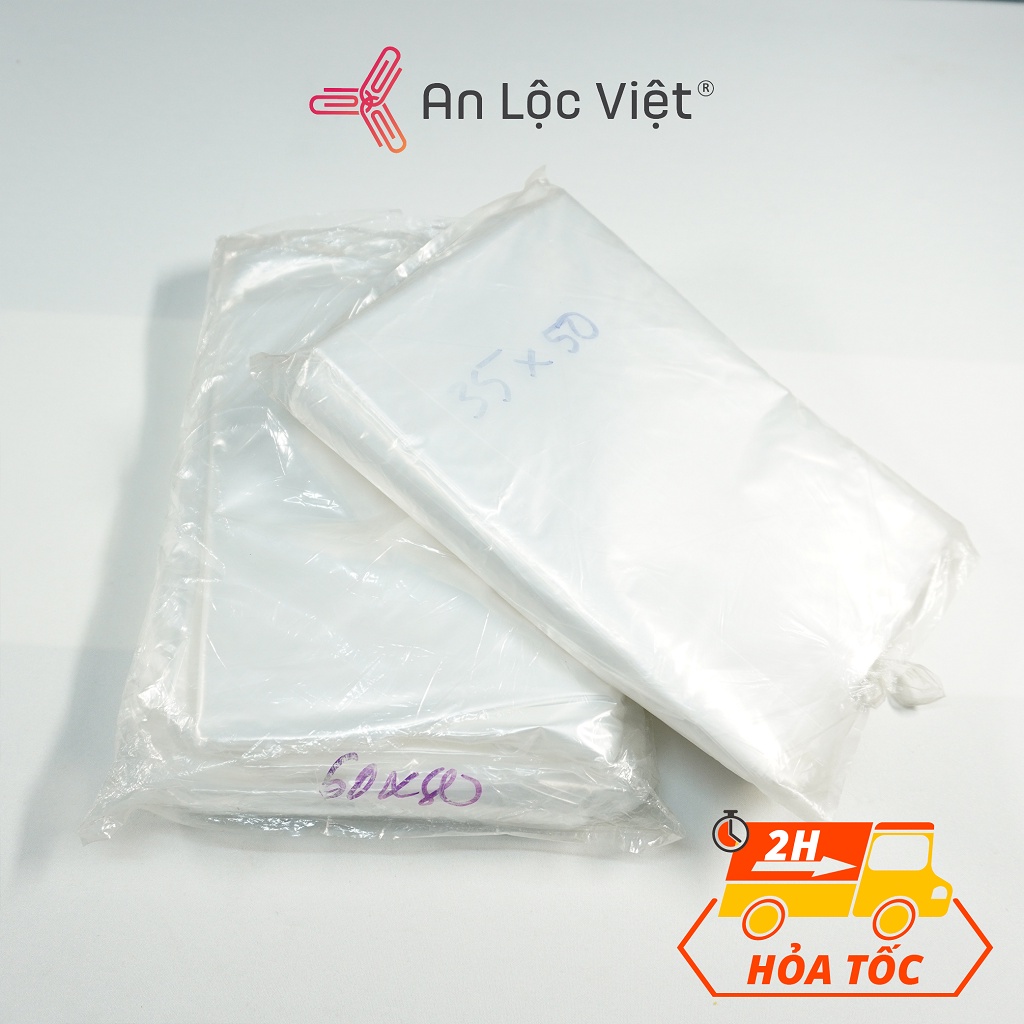 Bao nylon PE - 60X80cm Màu trắng trong