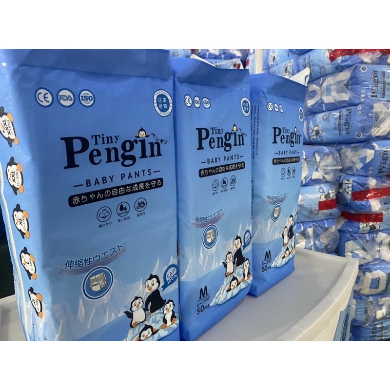 Bỉm Dán/Quần cao cấp TinyPengin, Tã siêu thấm hút Tiny Pengin S50/M50/L50/XL50/XXL50/XXXL50 - Mun Store