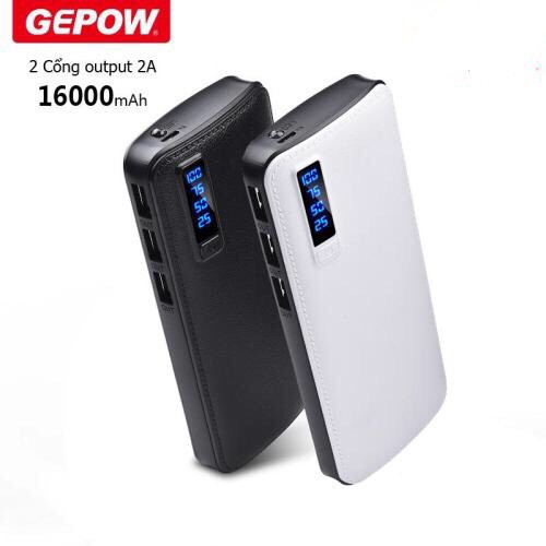 PIN DỰ PHÒNG GEPOW 16000MAH LED CHÍNH HÃNG