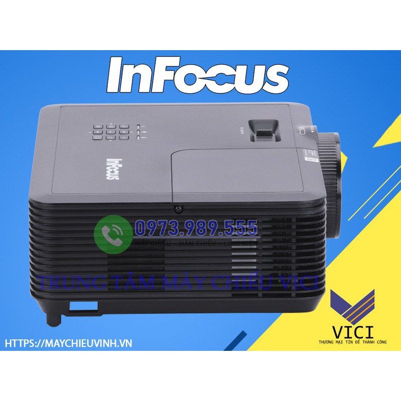 Máy Chiếu Đa Năng Infocus P130. Máy Chiếu Mới Bảo Hành Chính Hãng, Cường Độ Sáng Cao, Độ Phân Giải SVGA