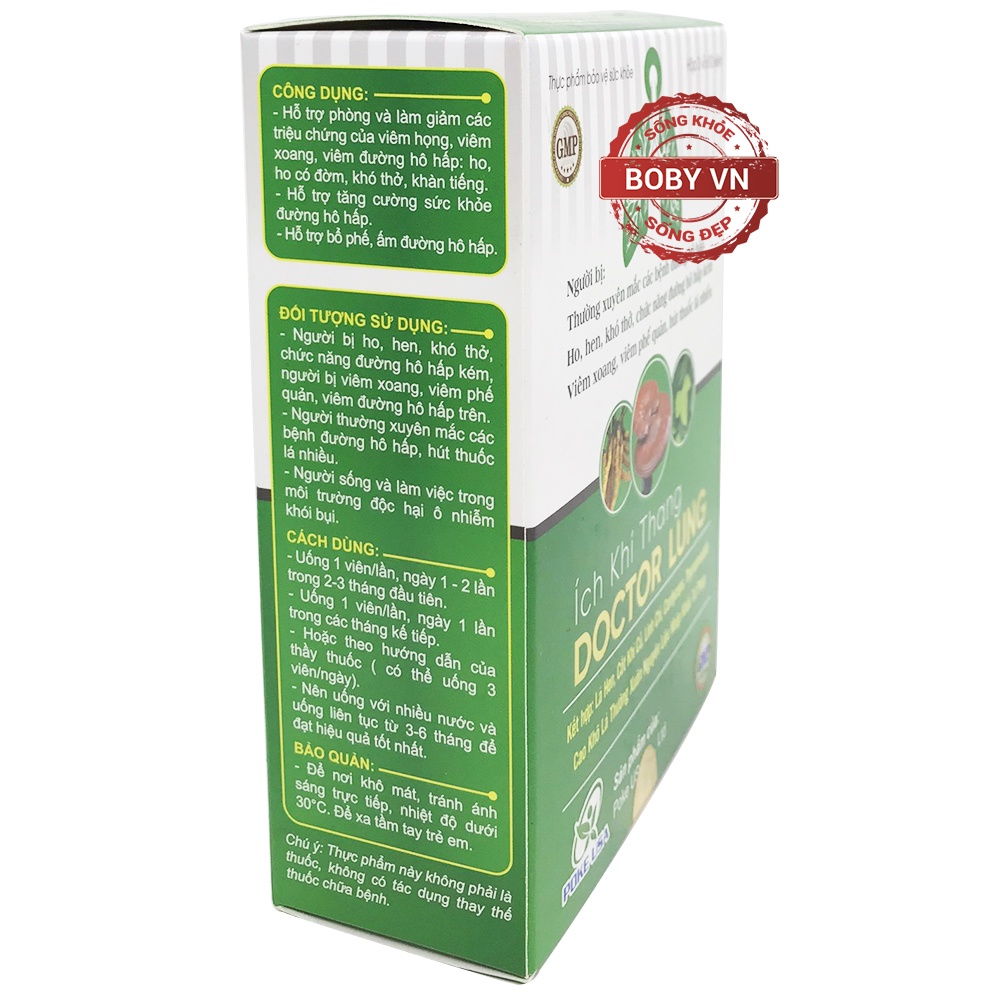 Ích Khí Thang Doctor Lung hỗ trợ viêm đường hô hấp (Hộp 1 lọ 30 viên)