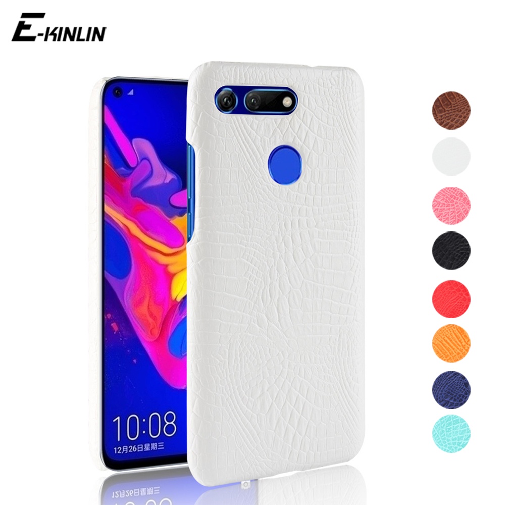 Ốp Điện Thoại PC Cứng Họa Tiết Da Cá Sấu Sang Trọng Cho Huawei Honor View 30 20 Pro Plus 10i 20i 20E 20S 30S X10