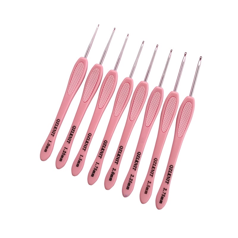 Bộ 8 kim móc QZIKNIT 2 cỡ dùng móc chỉ, móc len