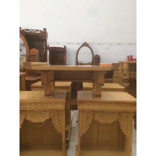 Bàn thờ Treo tường gỗ gõ đỏ ngang 61CM