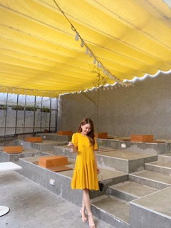 V14 - Váy suông cotton đuôi cá lệch