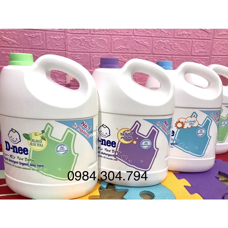 Nước giặt Dnee date 2025 - Nước giặt quần áo cho trẻ em Dnee Thái Lan 3000ml Tem Công ty Đại Thịnh