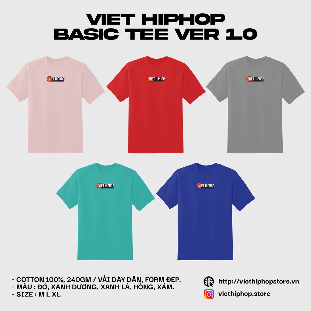 Áo thun Viet Hiphop Basic Tee Ver 1.0