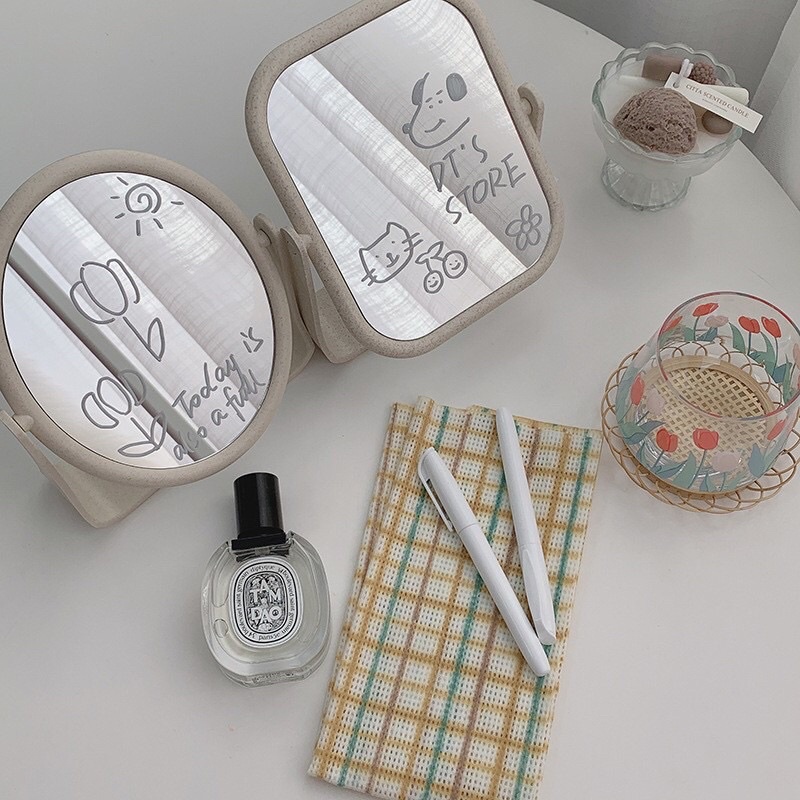 Bút vẽ gương màu trắng nhiều mực bút dạ trắng vẽ gương siêu xinh Trang Xuka