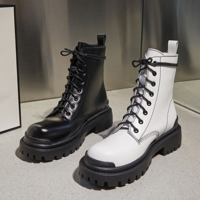 (SẴN ĐEN 36) Boots ulzzang B45 đế cao 4cm | BigBuy360 - bigbuy360.vn