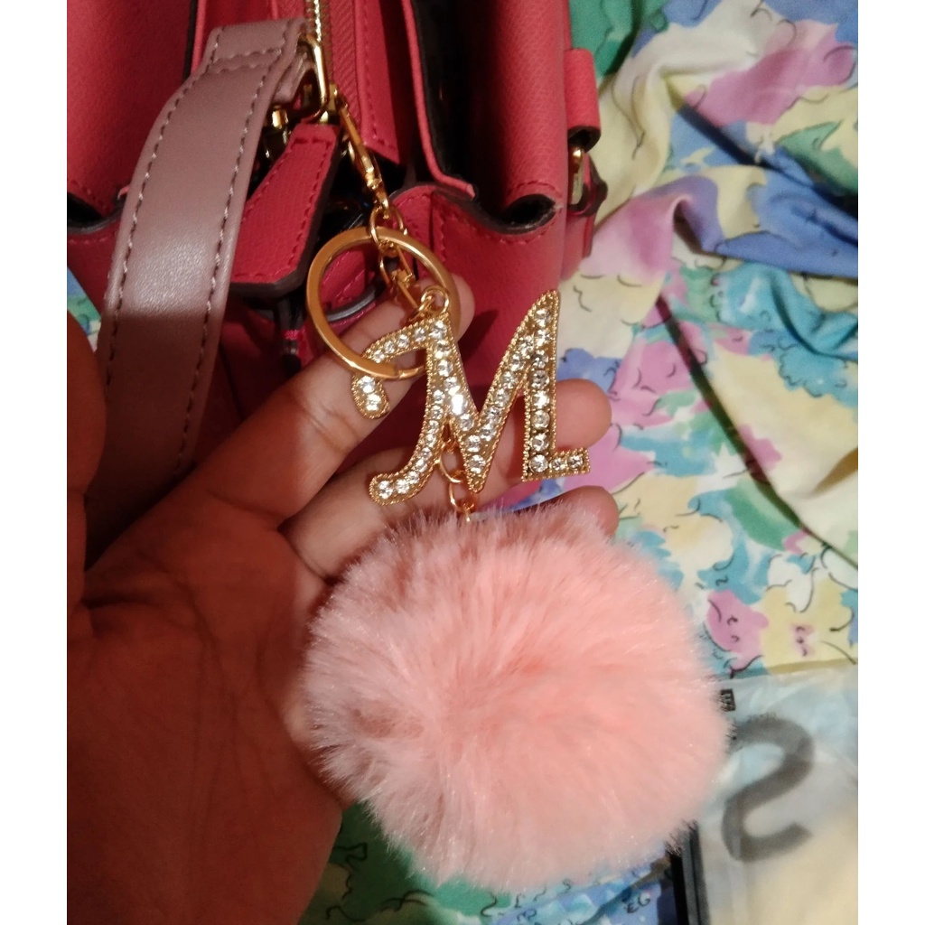 Móc Khóa Nhồi Bông Đính Đá Họa Tiết Hoạt Hình Dễ Thương