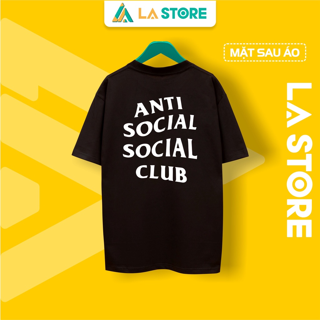 Áo Thun Unisex Cotton Anti Social Social Club Form Rộng Tay Lỡ Nam Nữ Có Big Size | LẠ STORE