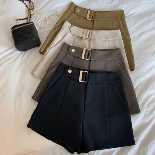 Quần Short Nữ Lưng Cao Kèm Đai Siêu Hot Chất Đẹp Loại 1 Khóa
