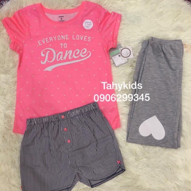 Set 3 món Carters sz 10y 14y
