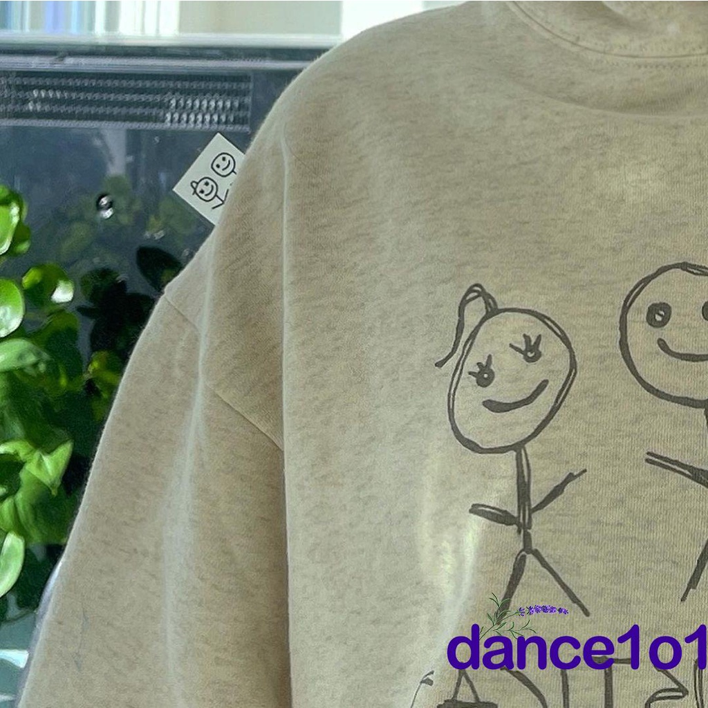 Sy Áo Hoodie Tay Dài Cổ Chữ V Dáng Rộng In Chữ Thời Trang Cho Nữ | BigBuy360 - bigbuy360.vn