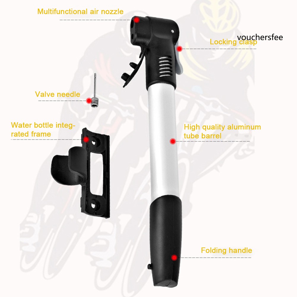 Bơm Xe Đạp Mini Cầm Tay Tiện Lợi
