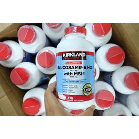Viên uống Glucosamin HCL 1500mg With MSM 1500mg glucosamine Kirkland 375 Viên