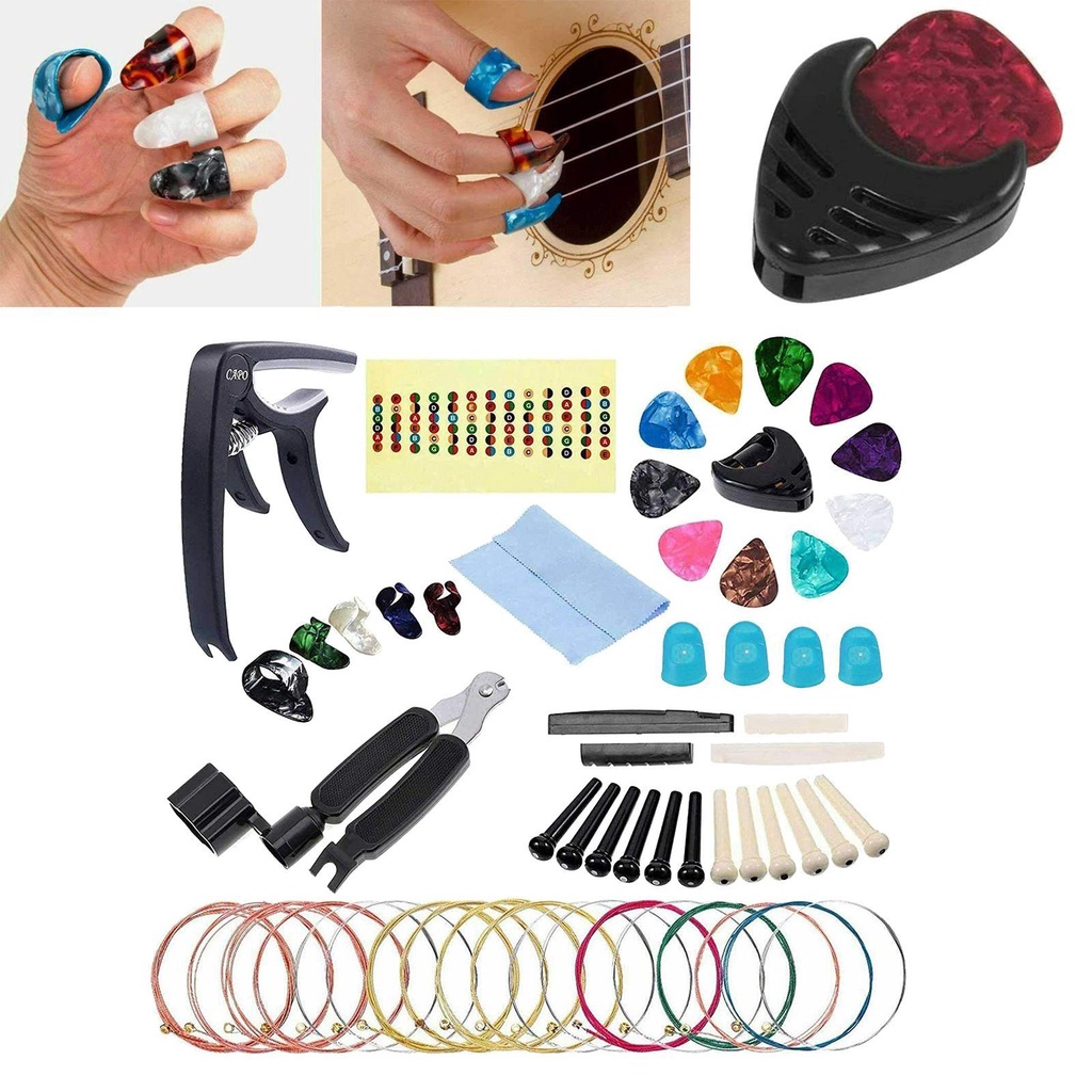 CHOOKEY Set 25 Phụ Kiện Bảo Vệ Ngón Tay Khi Chơi Đàn Guitar
