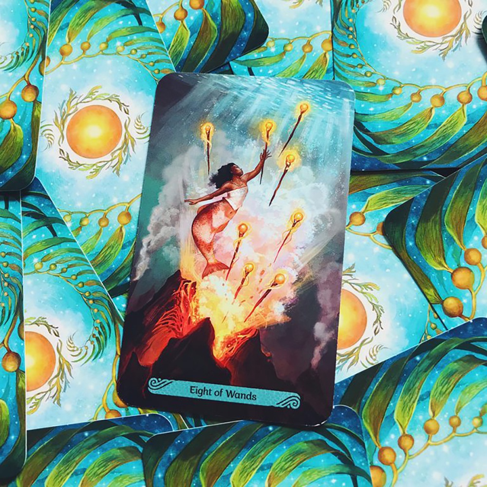[Size Gốc] Bộ Bài Mermaid Tarot 78 Lá Bài Tặng Đá Thanh Tẩy S56