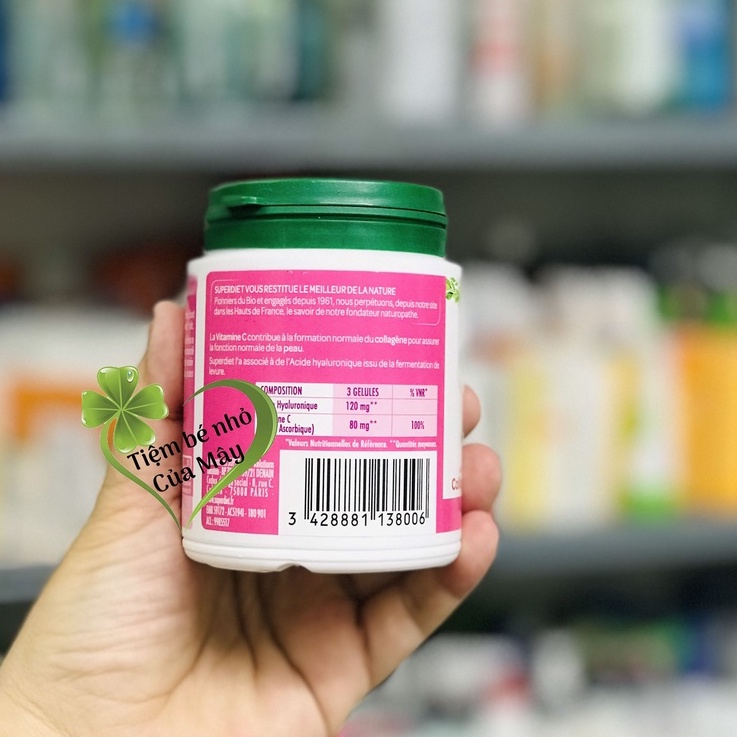 Viên uống cấp nước, sáng da, trẻ hóa SUPERDIET sản xuất 2022