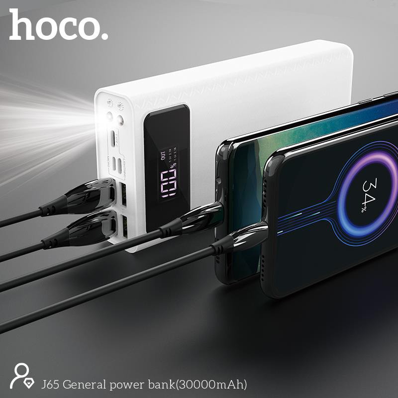 Pin sạc dự phòng dung lượng 30000mAh 40000mAh J65,J65A chính hãng hoco hàng chính hãng