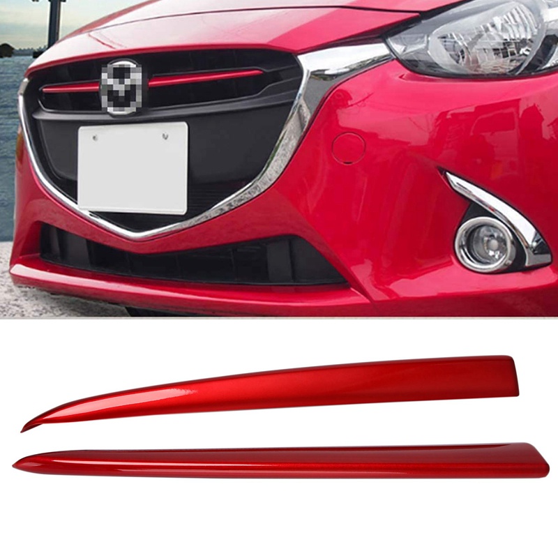 Khuôn trang trí lưới tản nhiệt phía trước ô tô cho Mazda 2 Demio 2015-2017 DJ DL Mazda2 Hatchback Sedan Styling