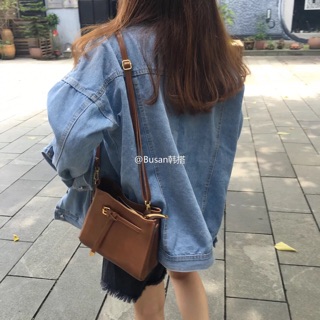 Áo khoác jean denim basic Ulzzang