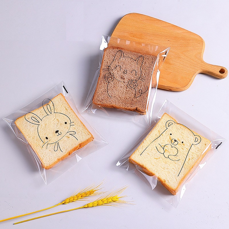 Túi Nilon Dán Miệng Đựng Bánh Mì Ngọt ~ Vườn Thú
