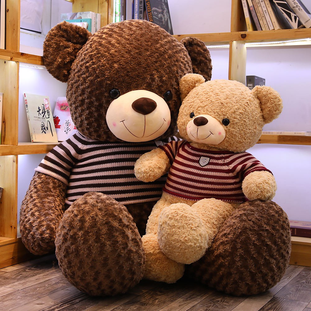 Gấu bông Teddy siêu to khổng lồ, thú nhồi bông to 1m3, 1m5 và 1m8 có thể làm gối ôm phê hơn cả người yêu