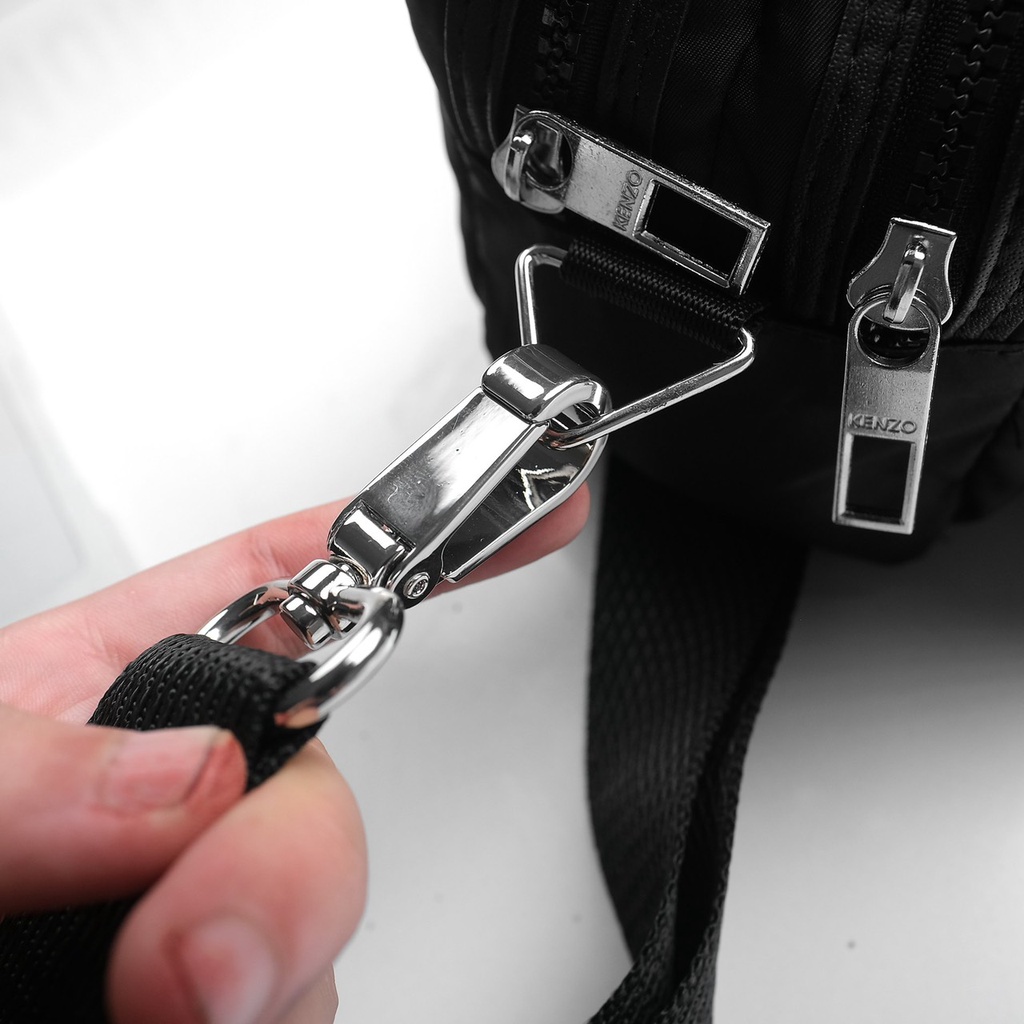 TÚI CHÉO NAM KEN ZO PARIS, Chất liệu vải 100% polyester chống thấm nước tuyệt đối