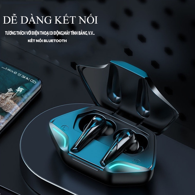 Tai Nghe Gaming Apro366 Tws Bluetooth 5.0 - Không Dây Có Mic Với Độ Trễ Thấp - Chính Hãng HD DESIGN