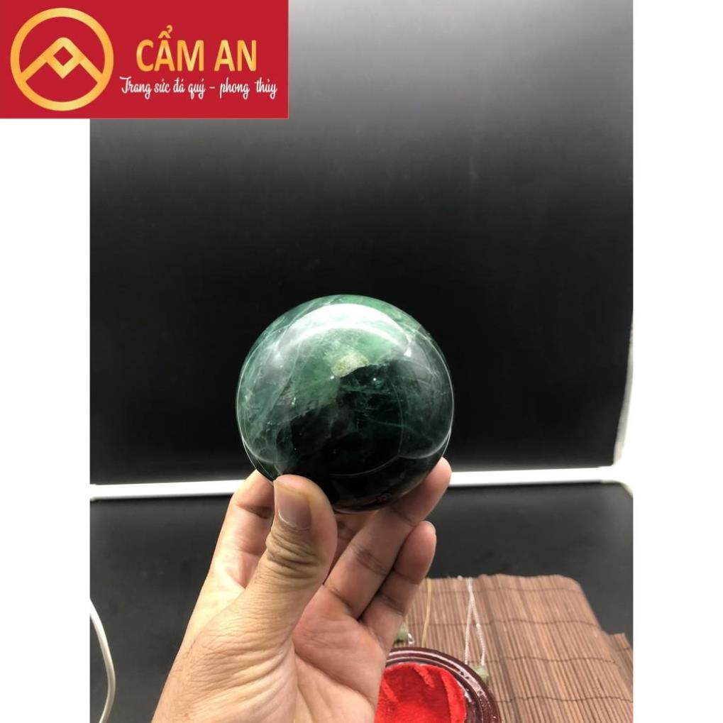 [XẢ KHO) Quả Cầu Phong Thủy Flourits  Xanh  cầu Tài Lộc, May Mắn, Bình An - Phong Thủy Cẩm An