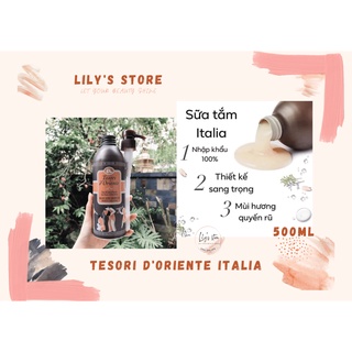 Sữa tắm nước hoa Tesori D’ Oriente Lotus Flower Hoa Sen dạng vòi 500ml Italia