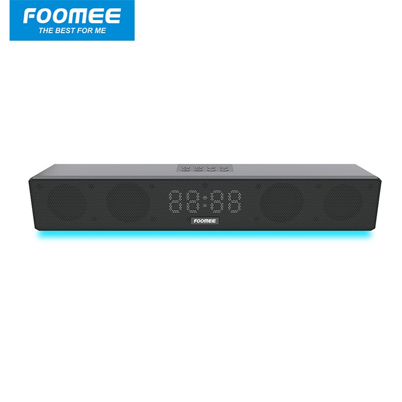 Loa Bluetooth FOOMEE HH17 Pro - Kết Hợp Đồng Hồ Báo Thức, Thẻ Nhớ, Đèn Led-Pin 1200 mAh- Bảo Hành 1 đổi 1 trong12 tháng