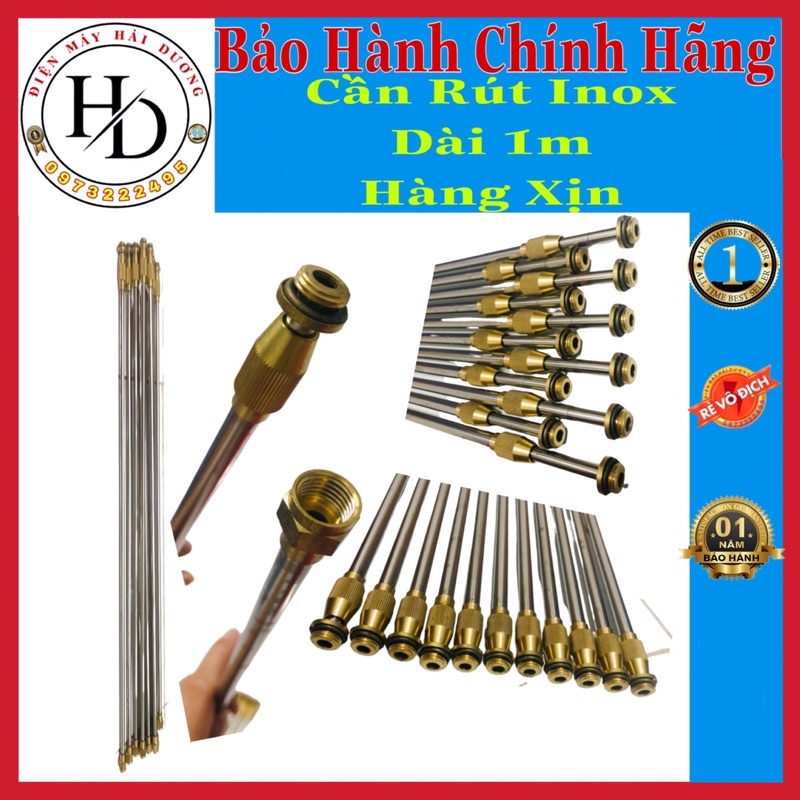 Cần Inox 1m Cần rút bình phun thuốc | Bình Xịt Điện | Hàng Đài Loan Loại 1