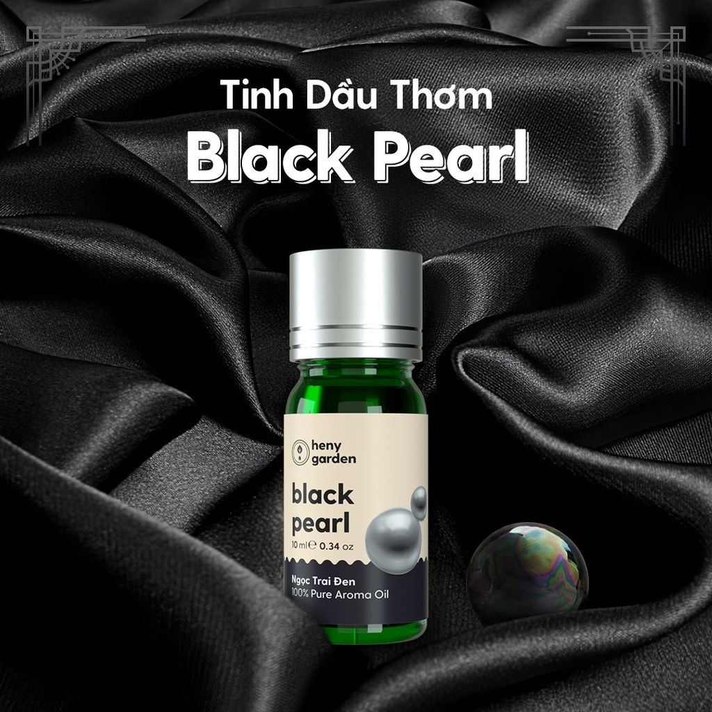 Tinh Dầu Phối Hương Black Pearl (Gỗ Trái Cây) Xông Thơm Phòng, Làm Nến Thơm Thiên Nhiên Heny Garden 10mL