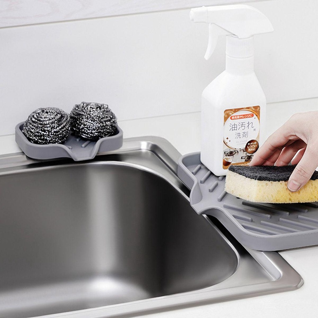 Mocho Khay Silicone Đựng Xà Phòng Có Lỗ Thoát Nước Sắp Xếp Gọn Gàng Cho Nhà Tắm