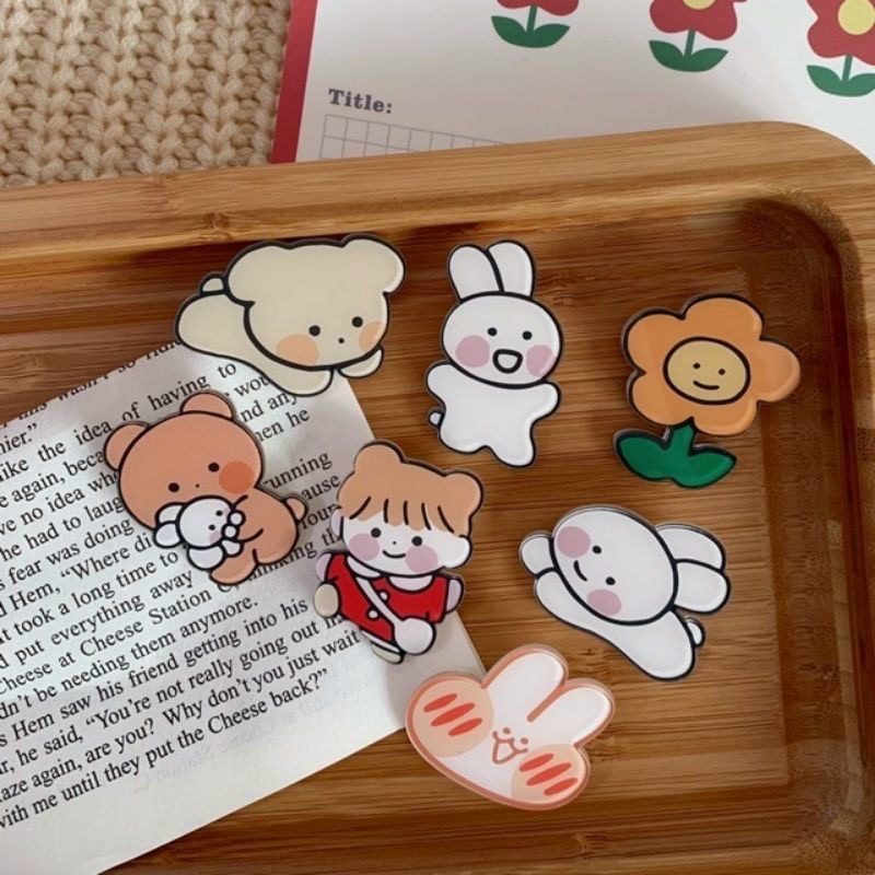 Huy hiệu Cài áo ,Sticker cài balo xinh nhiều hình siêu dễ thương