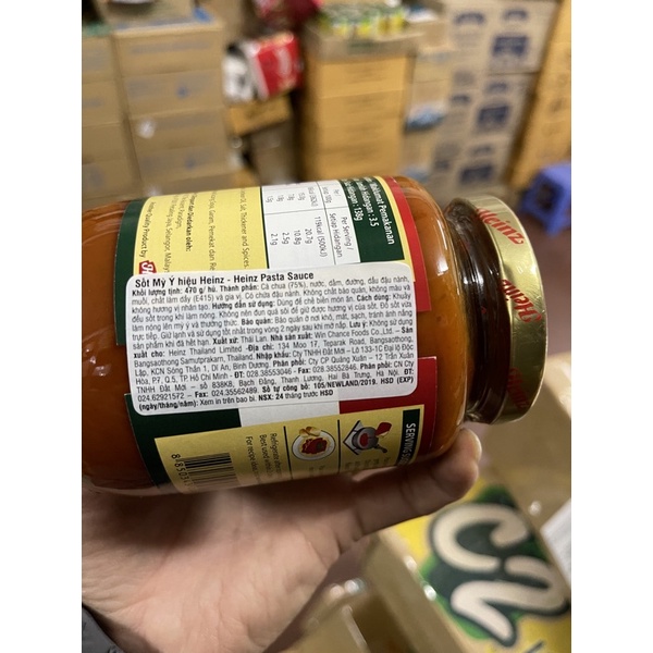 Siêu phẩm sốt mỳ ý lọ to - Sốt mỳ spaghetti Heinz - Heinz Spaghetty sauce 470G